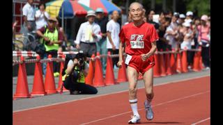 Japonés de 105 años bate récord mundial de su categoría en 100m