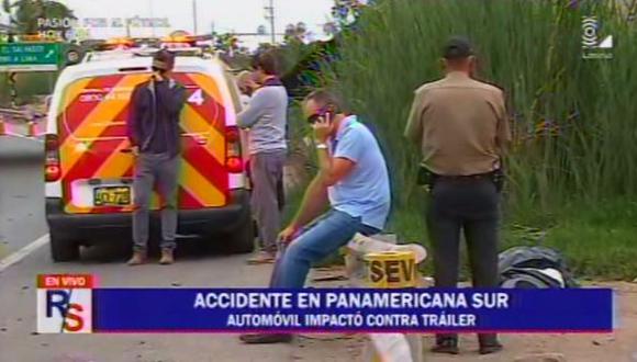 Chorrillos: conductor murió en choque en la Panamericana Sur
