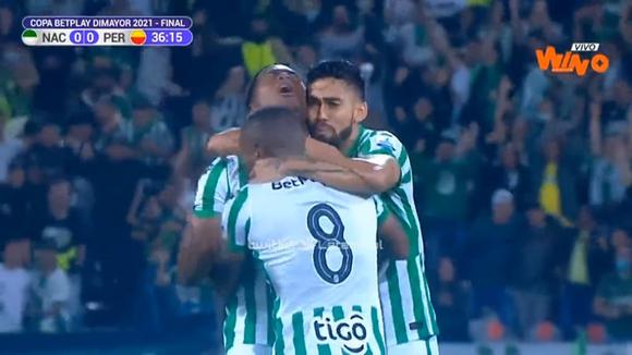 Nelson Palacio anotó el 1-0 de Atlético Nacional sobre Pereira. (Video: Win Sports)