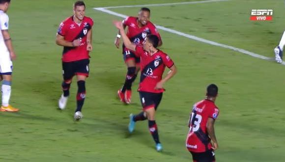 Goles de Gabriel Baralhas y Luiz Fernando para el 2-0 y 3-0 sobre Nacional. (Captura: ESPN)