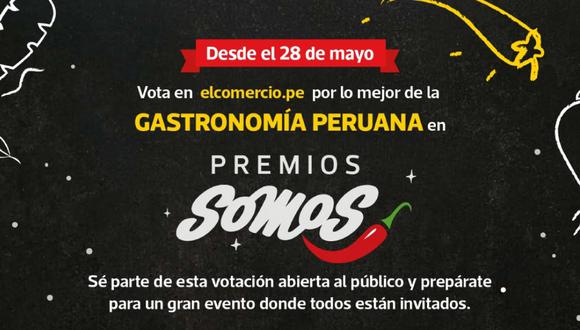 Participa de los Premios Somos y vota por lo mejor de la gastronomía peruana.