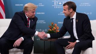 Trump critica a Macron por arancel a tecnológicas e insinúa gravar vino francés