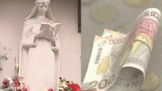 Santa Rosa de Lima: fieles lanzan billetes de S/ 200 en ermita | VIDEO