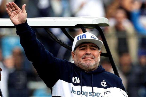 Diego Maradona directed Gimnasia y Esgrima de La Plata (Photo: AFP)