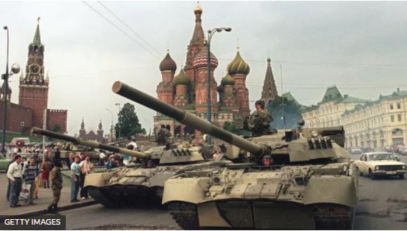 El golpe de Estado de agosto de 1991 fue uno de los puntos culminantes de la Unión Soviética. (GETTY IMAGES)