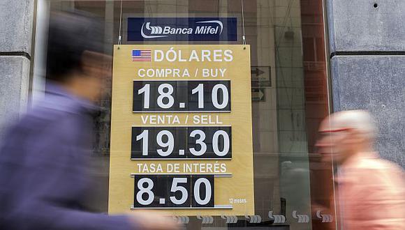 En las tres sesiones previas, el peso mexicano acumuló un retroceso del 0,25%. (Foto: AFP)