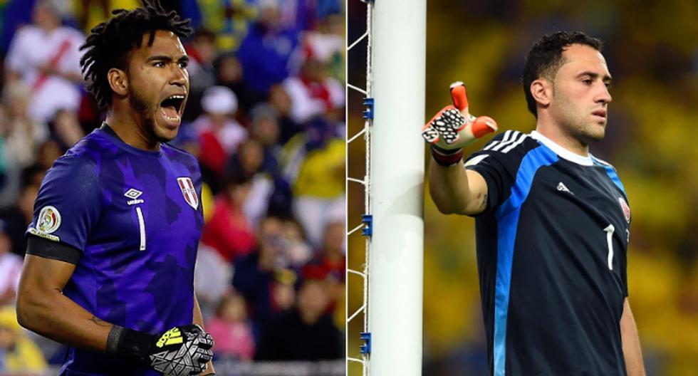 Pedro Gallese y David Ospina tendrán una rivalidad aparte en el Perú vs Colombia | Foto: Getty Images