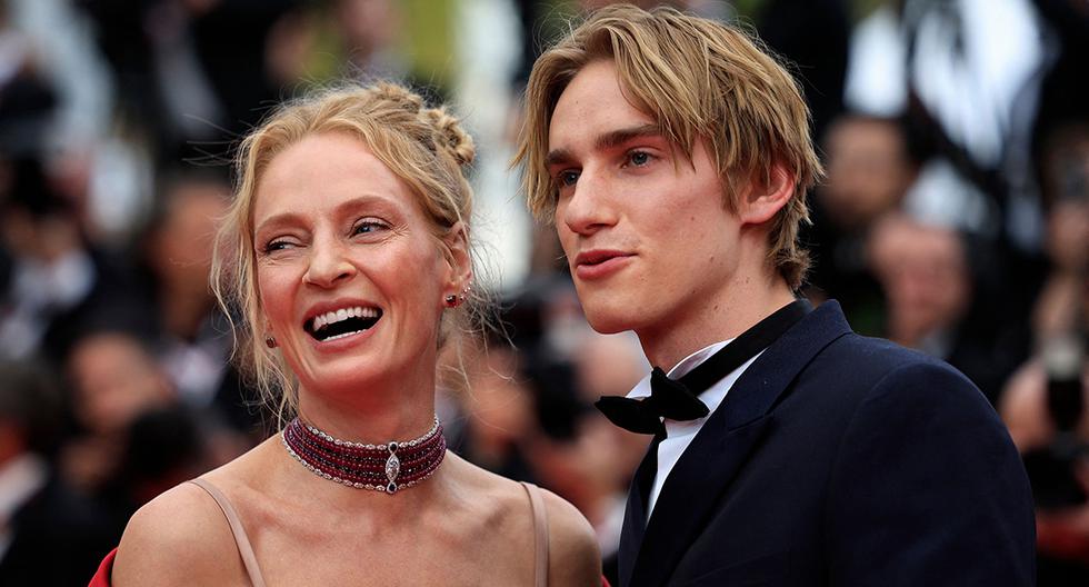 En el marco de la noche inaugural del Festival de Cine de Cannes, Uma Thurman se presentó en la alfombra roja junto a su hijo Levon Hawke. Estuvieron en el estreno de “Jeanne du Barry”, una película que significa el regreso a la pantalla grande de Johnny Depp. La pareja familiar asistieron como invitados de la gala. 