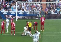 Nacho Fernández marcó polémico gol con el Real Madrid frente al Sevilla