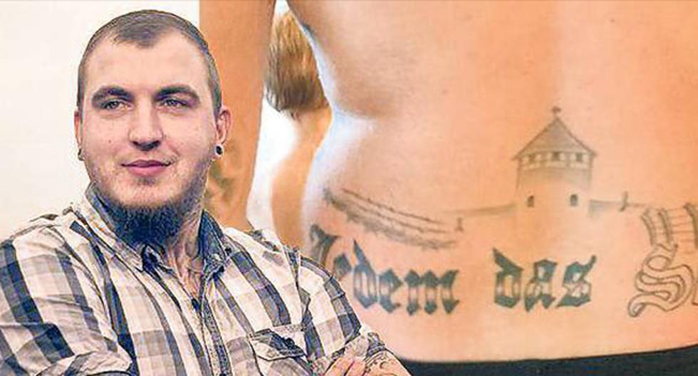Condenan a ocho meses de cárcel a un político alemán por un tatuaje nazi. (Foto: Twitter @alx_froehlich)