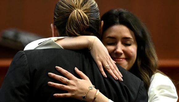 Camille Vásquez representó a Johnny Depp en su juicio contra Amber Heard (Foto: Brendan Smialowski / AFP)