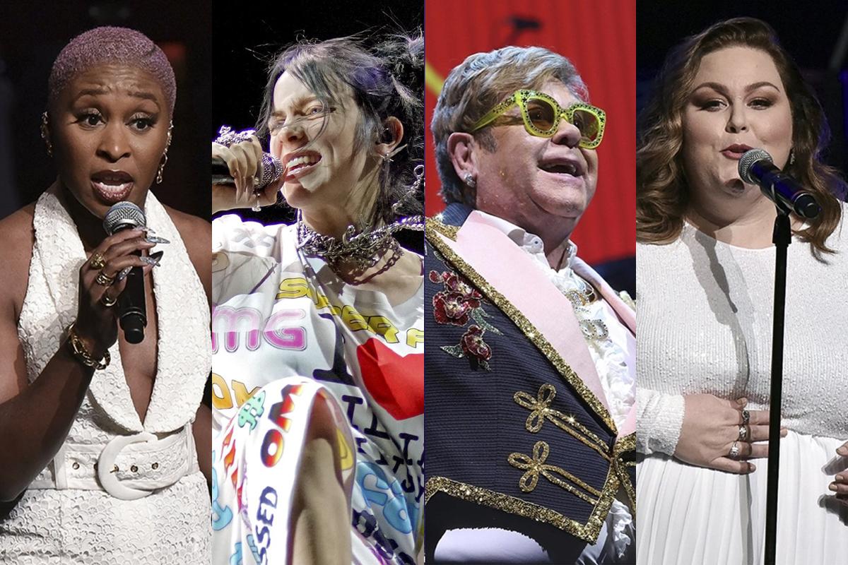 Cynthia Erivo, Billie Eilish, Elton John y Chrissy Metz son algunas de las figuras que cantarán en el Oscar 2020. (Foto: Agencias)