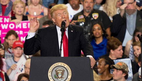 Donald Trump celebr&oacute; sus primeros 100 d&iacute;as al mando de Estados Unidos en Pensilvania. (Foto: AFP)