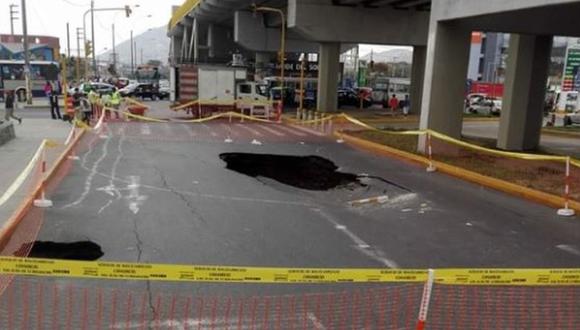 Vecinos de San Juan de Lurigancho se muestran preocupados por aparición de enormes forados. (Captura: Facebook)
