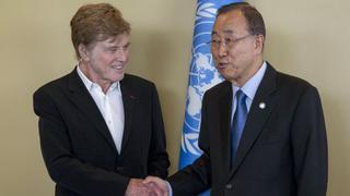 Robert Redford pide cuidar el planeta en discurso ante la ONU