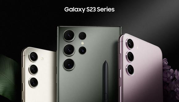 Samsung presentó sus nuevos Galaxy S23 (izquierda), Galaxy S23 Ultra (centro) y Galaxy S23 Plus (derecha).