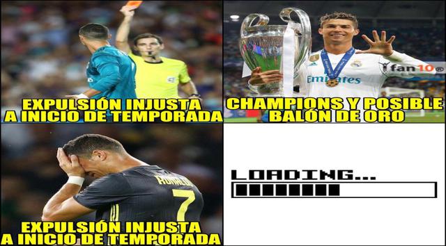 Juventus vs. Valencia: Cristiano Ronaldo y los memes de su expulsión en la Champions League | FOTOS