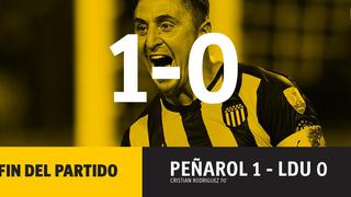 Peñarol venció 1-0 a LDU Quito por el Grupo D de la Copa Libertadores