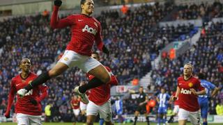 Manchester United goleó 4-0 al Wigan y sigue como líder de la Premier League
