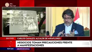 Alcalde de Miraflores sobre las manifestaciones en Lima: “No somos el dormitorio de nadie”