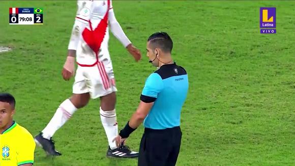Vitor Roque anotó de penal el 3-0 a favor de Brasil vs. Perú, por Sudamericano Sub-20. (Video: Latina TV)