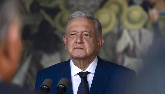 El presidente de México, Andrés Manuel López, durante el cuarto informe anual de su gobierno, en el Palacio Nacional de la Ciudad de México, el 1 de septiembre de 2022 (Foto: PRESIDENCIA DE MÉXICO / AFP)