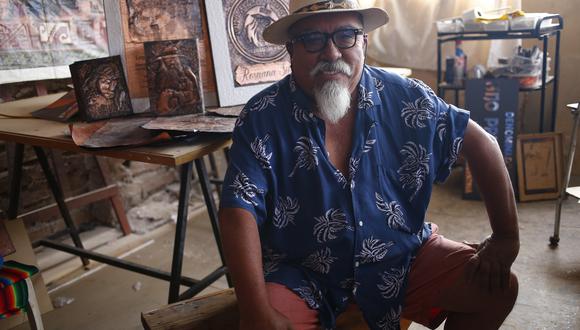 César Zárate Flores se ha instaurado como una de las figuras principales en lo que respecta al arte en cobre en el Perú. (Foto: Hugo Curotto GEC)