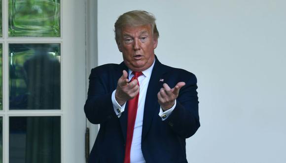 El presidente de los Estados Unidos, Donald Trump, durante un evento para proteger a las personas mayores con diabetes en el Jardín de las Rosas de la Casa Blanca en Washington. (Foto: Brendan Smialowski / AFP).