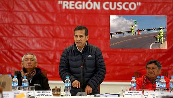 Humala anunció construcción de 1.500 km de carretera en Cusco