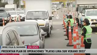 Presentan plan ‘Playas Lima Sur Verano 2023’ para controlar tránsito vehicular en la Panamericana Sur