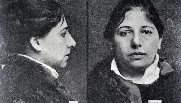 Foto policial de Mata Hari, el día de su arresto.