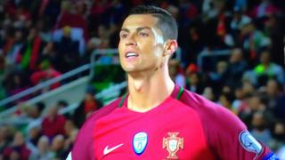 Cristiano Ronaldo erró penal ante Letonia y se molestó [VIDEO]