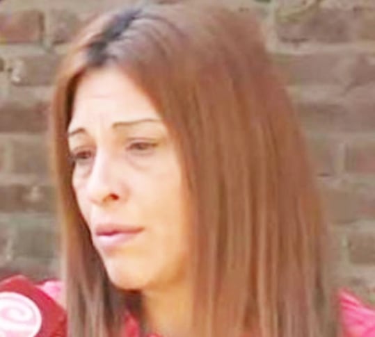 Sandra, mother of Paula Martínez.  (Capture from TV).