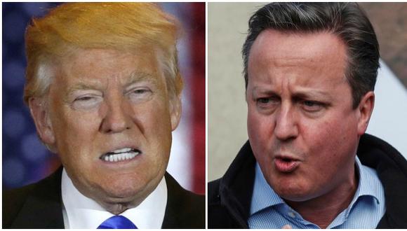 Trump prevé una mala relación con el británico David Cameron