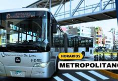 ¿A qué hora inicia el servicio del Metropolitano de hoy, 13 de julio? | Rutas, situación en estaciones y más