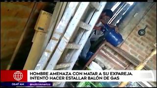 Piura: detienen a sujeto que amenazó a su expareja con hacer estallar balón de gas | VIDEO
