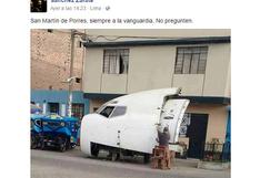 La verdadera historia de la foto viral del avión en calle de Lima