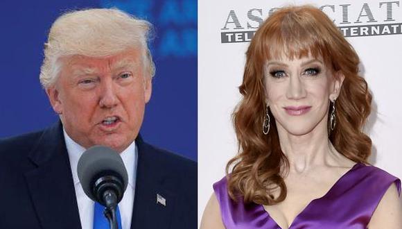 Donald Trump y la actriz Kathy Griffin. (Foto: Reuters / AP)