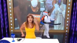 Jonathan Maicelo fumiga el set de Magaly Medina y ella lo llama ‘figureti’ | VIDEO