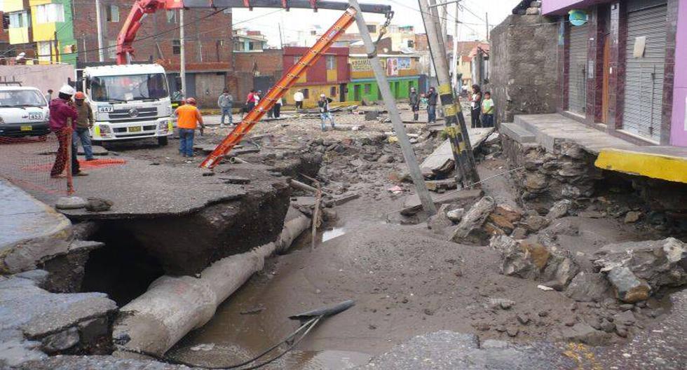La emergencia en Arequipa dej&oacute; 48.000 personas afectadas, 4.000 viviendas da&ntilde;adas, 15 viviendas colapsadas. (Foto: Andina)