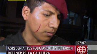 Hermanos ebrios agredieron a policías en La Victoria