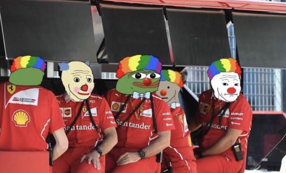 Doble abandono de Ferrari: memes se burlaron del error en primera vuelta en el GP Estiria 2020 | Foto: Facebook