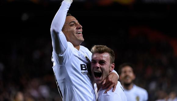 Valencia venció 2-1 al Krasnodar en el Mestalla por los octavos de final de la Europa League. (Foto: AFP)