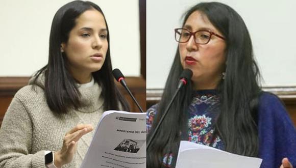 Sigrid Bazán y Ruth Luque anunciaron una moción de censura contra el primer ministro, Pedro Angulo.