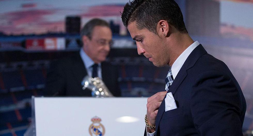 Cristiano Ronaldo culpó al presidente Florentino Pérez de su salida del Real Madrid. | Foto: Getty
