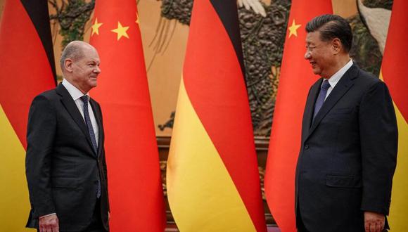 Olaf Scholz y Xi Jinping reunidos en Pekín el 4 de noviembre. / REUTERS