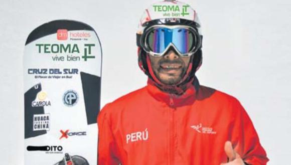 ‘Dito’ Chávez es el único snowboarder peruano que compite profesionalmente en la actualidad.