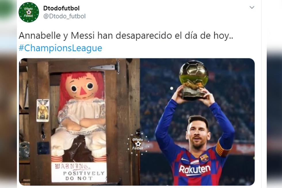 Annabelle y Messi han desaparecido el día de hoy. | Foto: @DTodoFutbol/Twitter. (Desliza hacia la izquierda para ver más imágenes)