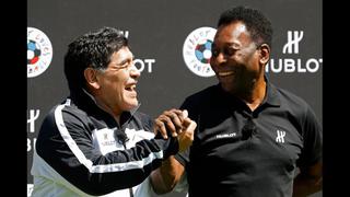 El histórico reencuentro entre Maradona y Pelé