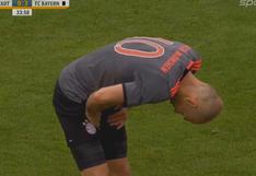 Arjen Robben se lesionó en partido amistoso del Bayern Munich
